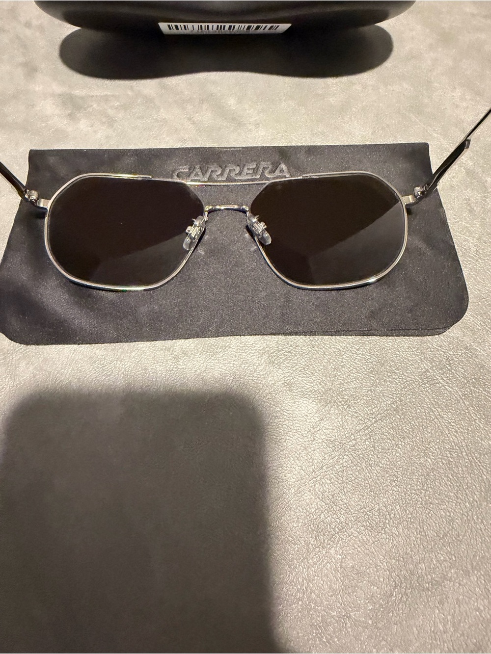 NWOT Carrera Unisex Hexagon 1035/GS Sunglasses in Titanium 58 17 145 - Picture 11 of 13